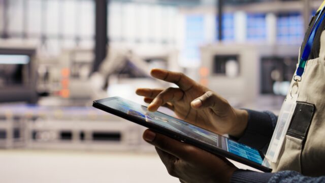 Suivi d’un ordre de fabrication sur tablette
