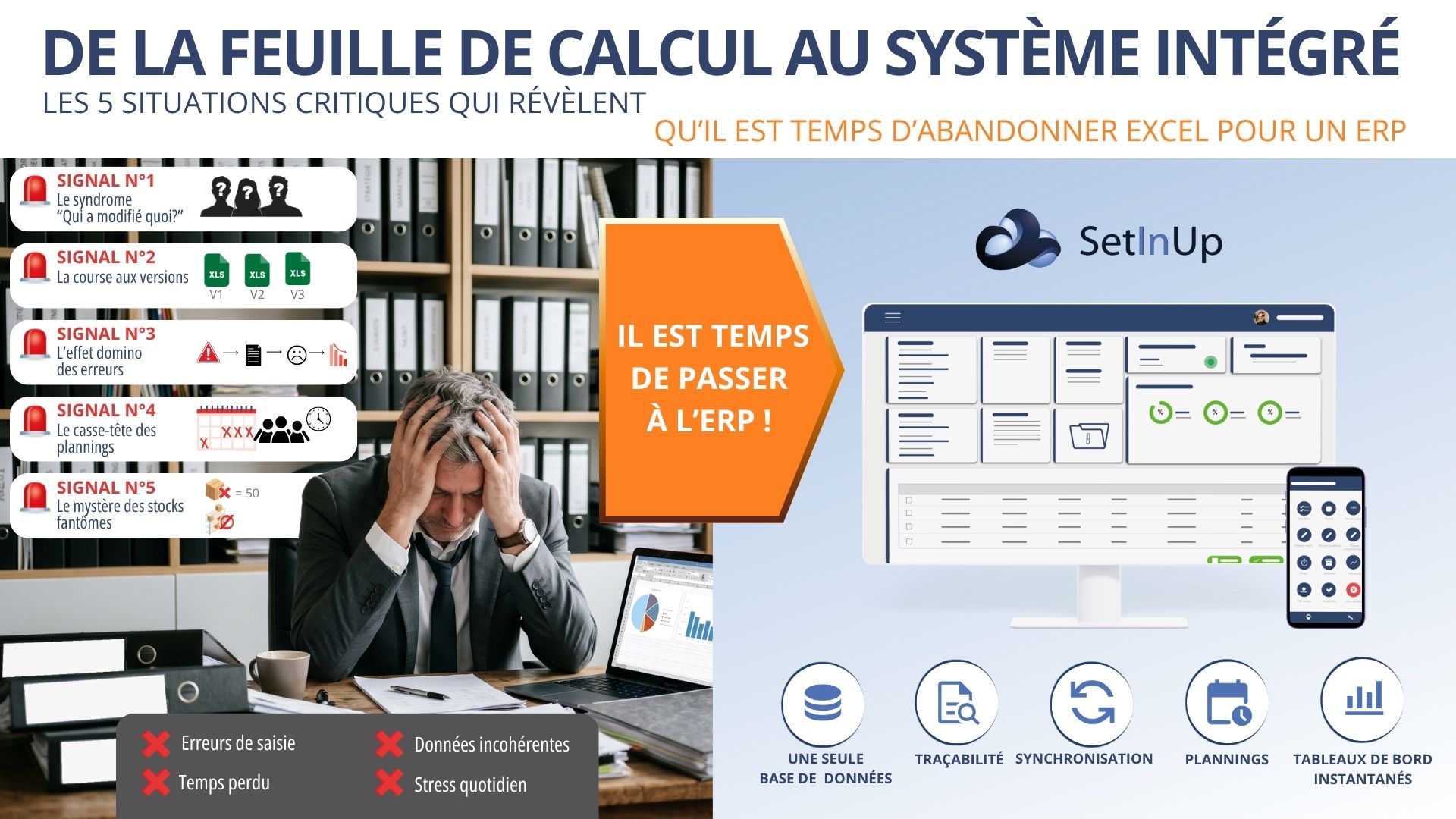 Abandonner Excel pour un ERP