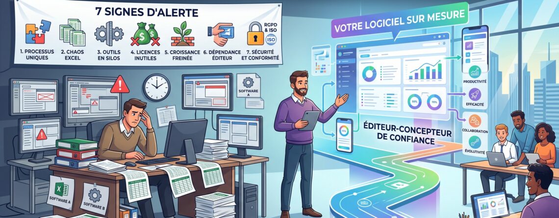 Logiciel personnalisé : 7 signes que vous avez besoin d’un logiciel sur mesure